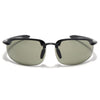 Wrap Around Sunglasses (Green Lens | Brown Frame - MG9117)