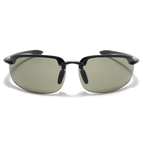 Stratos | Olive Brown Wrap Around Sunglasses | MG9117
