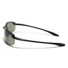 Wrap Around Sunglasses (Green Lens | Brown Frame - MG9117)
