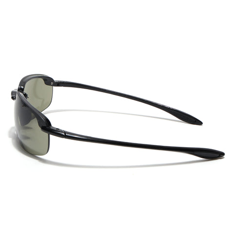 Stratos | Olive Brown Wrap Around Sunglasses | MG9117