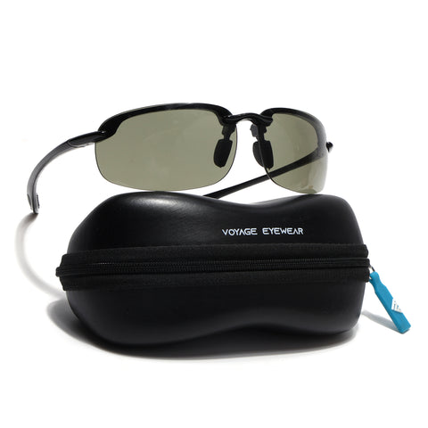 Stratos | Olive Brown Wrap Around Sunglasses | MG9117