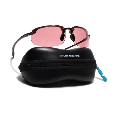 Stratos | Smoke Rose Wrap Around Sunglasses | MG9118
