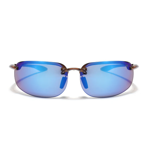 Stratos | Brown Wrap Around Sunglasses | MG9170