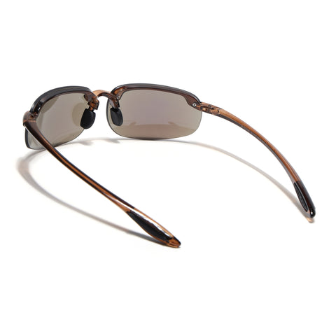 Stratos | Brown Wrap Around Sunglasses | MG9170