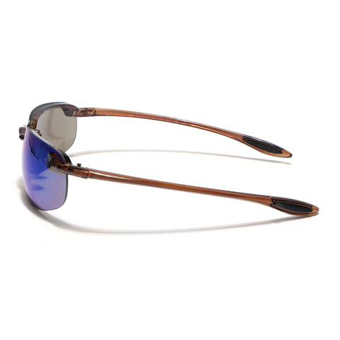 Stratos | Brown Wrap Around Sunglasses | MG9170