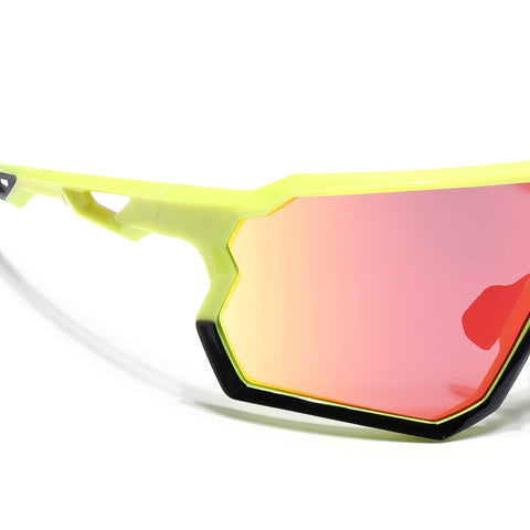 Voyage Select Drift Sunglasses (Multicolor Lens | Yellow & Black Frame - SLMG6336)