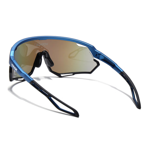 Voyage Select Drift Sunglasses (Multicolor Lens | Black & Blue Frame - SLMG6341)