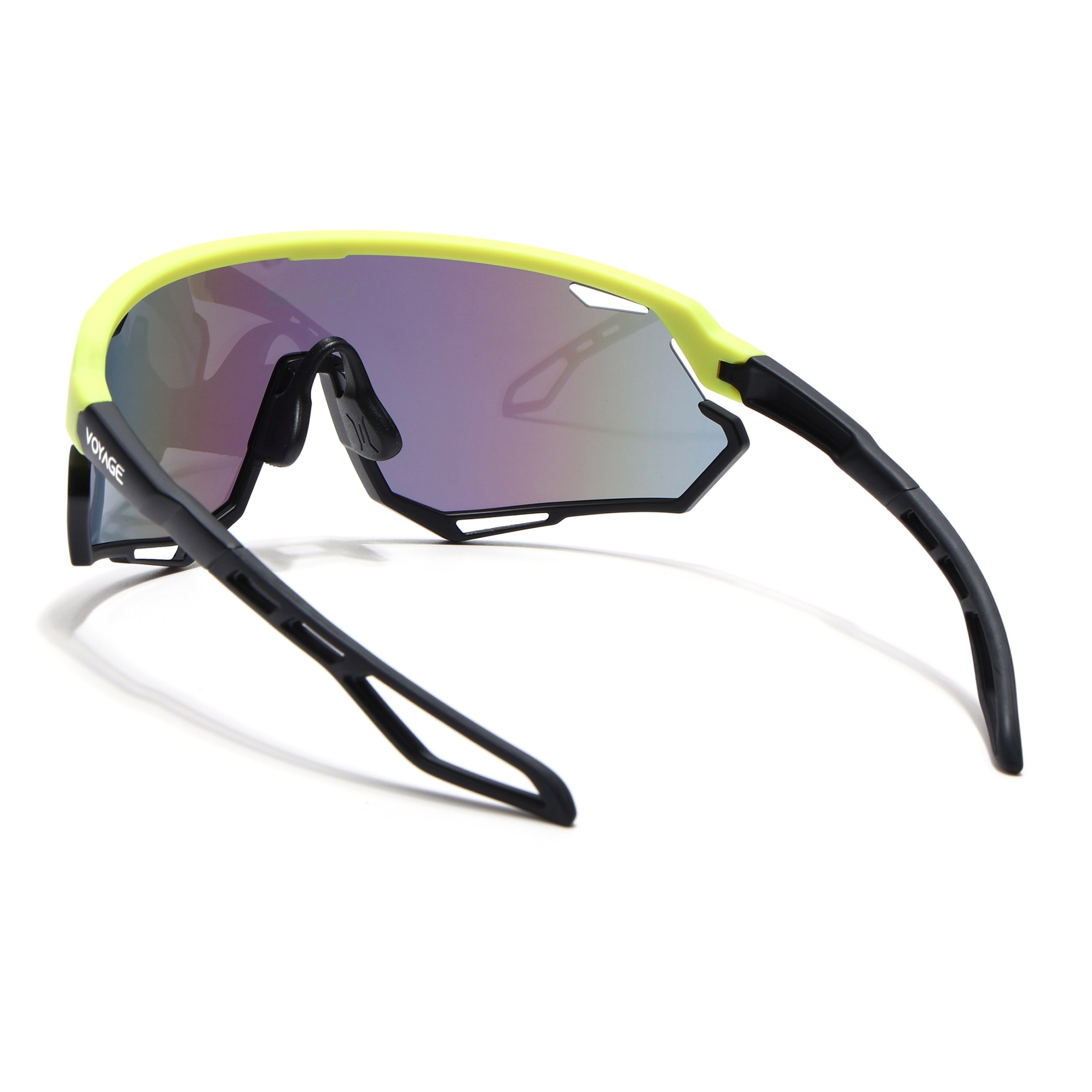 Voyage Select Drift Sunglasses (Multicolor Lens | Yellow & Black Frame