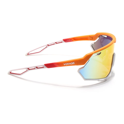 Voyage Select Drift Sunglasses (Multicolor Lens | Orange & White Frame - SLMG6343)