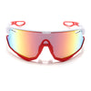 Voyage Select Drift Sunglasses (Multicolor Lens | White & Red Frame - SLMG6344)