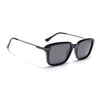 Black Wayfarer Polarized Sunglasses | Black Lens - PMG7896