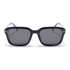 Black Wayfarer Polarized Sunglasses | Black Lens - PMG7896