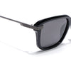 Black Wayfarer Polarized Sunglasses | Black Lens - PMG7896