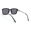 Black Wayfarer Polarized Sunglasses | Black Lens - PMG7896
