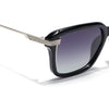 Black Wayfarer Polarized Sunglasses | Grey Lens - PMG7897