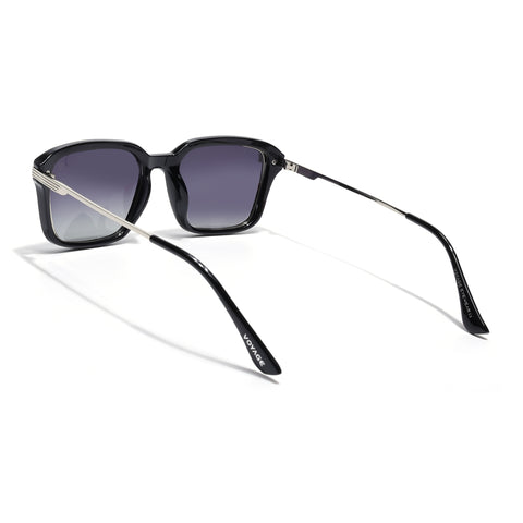 Black Wayfarer Polarized Sunglasses | Grey Lens - PMG7897