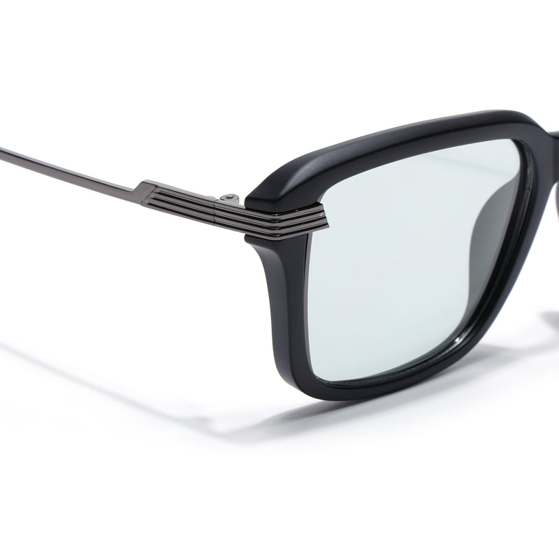 Black Wayfarer Polarized Sunglasses | Olive Lens - PMG7898