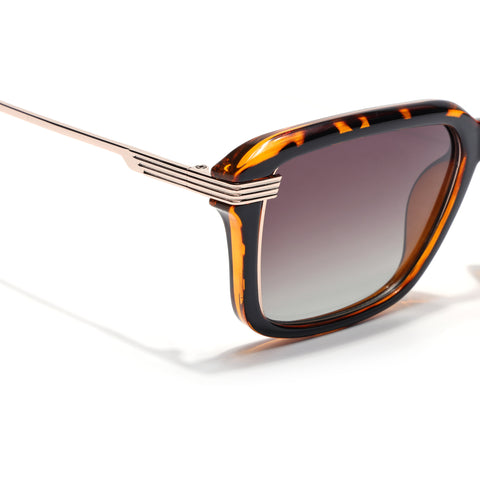 Demi Brown Wayfarer Polarized Sunglasses | Brown Lens - PMG7899