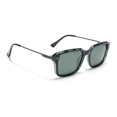 Demi Green Wayfarer Polarized Sunglasses | Green Lens - PMG7901