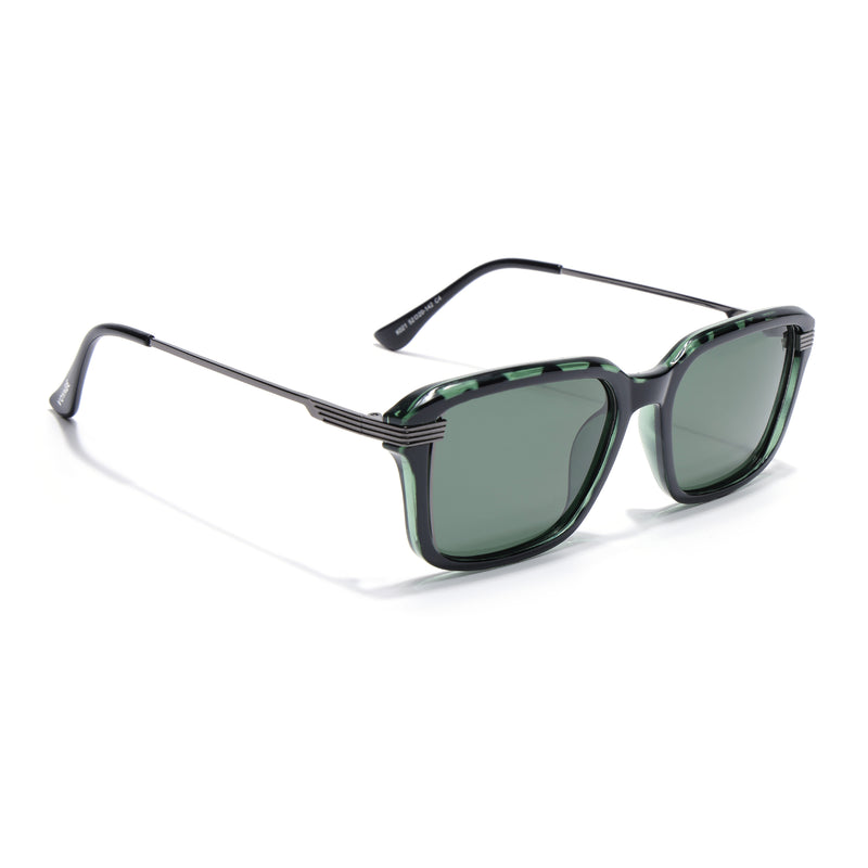 Demi Green Wayfarer Polarized Sunglasses | Green Lens - PMG7901