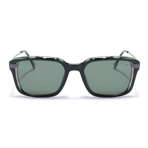 Demi Green Wayfarer Polarized Sunglasses | Green Lens - PMG7901