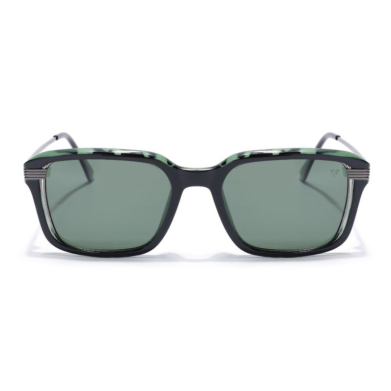 Demi Green Wayfarer Polarized Sunglasses | Green Lens - PMG7901