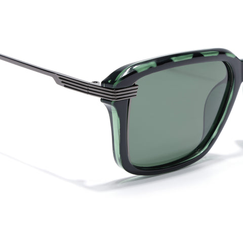 Demi Green Wayfarer Polarized Sunglasses | Green Lens - PMG7901