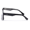 Black Rectangle Polarized Sunglasses | Black Lens - PMG7915