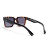 Demi Brown Rectangle Polarized Sunglasses | Black Lens - PMG7917
