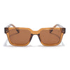 Brown Rectangle Polarized Sunglasses  | Brown Lens - PMG7918