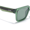 Green Rectangle Polarized Sunglasses | Green Lens - PMG7919