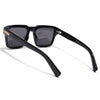 Black Wayfarer Polarized Sunglasses | Black Lens - PMG7959