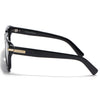 Black Wayfarer Polarized Sunglasses | Black Lens - PMG7959