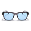 Grey Wayfarer Polarized Sunglasses  | Blue Lens - PMG7961