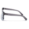 Grey Wayfarer Polarized Sunglasses  | Blue Lens - PMG7961