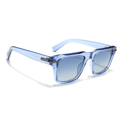 Blue Wayfarer Polarized Sunglasses | Black Lens - PMG7963