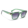 Green Wayfarer Polarized Sunglasses | Black Lens - PMG7964