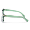 Green Wayfarer Polarized Sunglasses | Black Lens - PMG7964