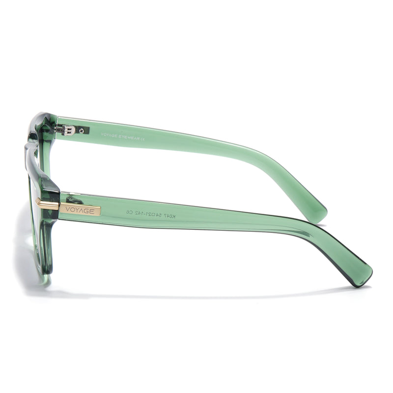 Green Wayfarer Polarized Sunglasses | Black Lens - PMG7964