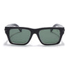 Black Wayfarer Polarized Sunglasses | Green Lens - PMG7868