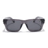 Grey Wayfarer Polarized Sunglasses | Black Lens - PMG7869