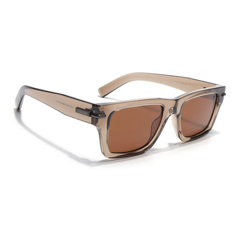 Brown Wayfarer Polarized Sunglasses | Brown Lens - PMG7870