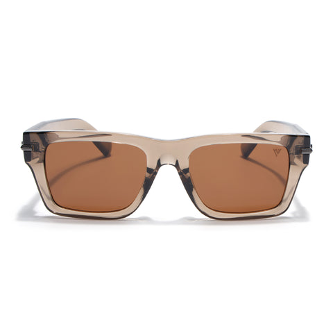 Brown Wayfarer Polarized Sunglasses | Brown Lens - PMG7870