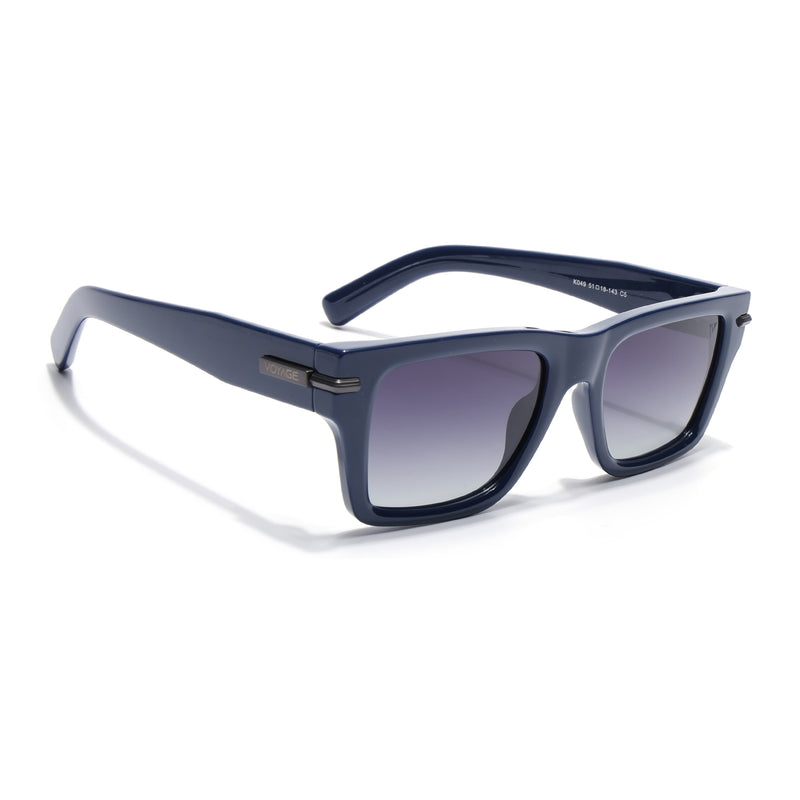 Blue Wayfarer Polarized Sunglasses | Black Lens - PMG7871