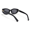 Black Cateye Polarized Sunglasses | Black Lens - PMG7936