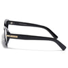 Black Cateye Polarized Sunglasses | Black Lens - PMG7936