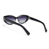 Black Cateye Polarized Sunglasses | Grey Lens - PMG7937