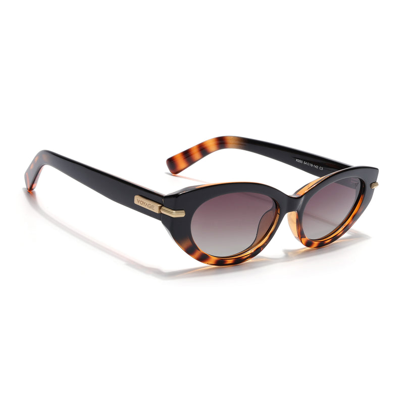 Demi Brown Cateye Polarized Sunglasses | Brown Lens - PMG7938