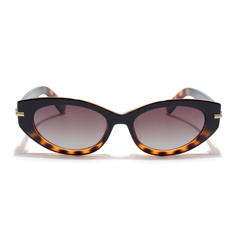 Demi Brown Cateye Polarized Sunglasses | Brown Lens - PMG7938