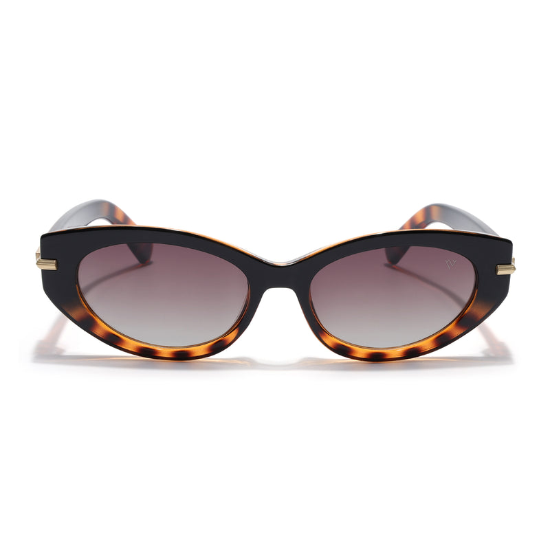 Demi Brown Cateye Polarized Sunglasses | Brown Lens - PMG7938